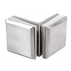 Kotnik za tuš kabino steklo - steklo 90°