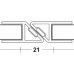 Magnetno tesnilo 180° za 10 mm steklo