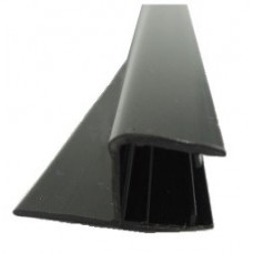 Tesnilo perica na strani za 10 mm steklo, črno