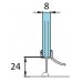 Prozoren PVC prag