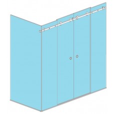 Zgornji set za drsno tuš kabino Premium