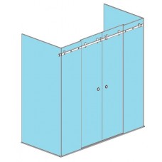 Zgornji set za drsno tuš kabino Premium