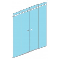 Zgornji set za drsno tuš kabino Basic