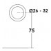 Fastener for fixed glass