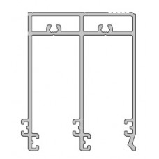 Zgornje vodilo za zasteklitev terase - dvotirno