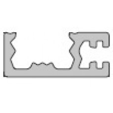 Stranski profil s ščetko za 8 mm steklo